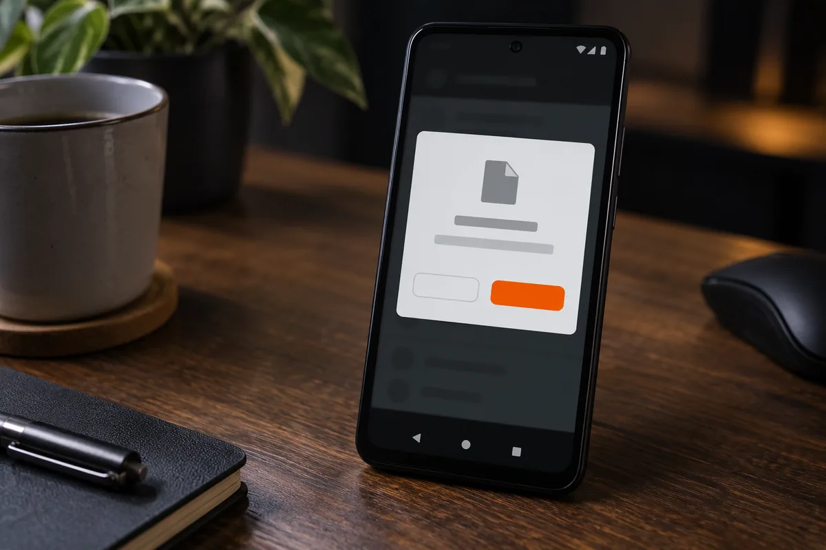 Android phone showing the install dialog for the 4Rabet APK